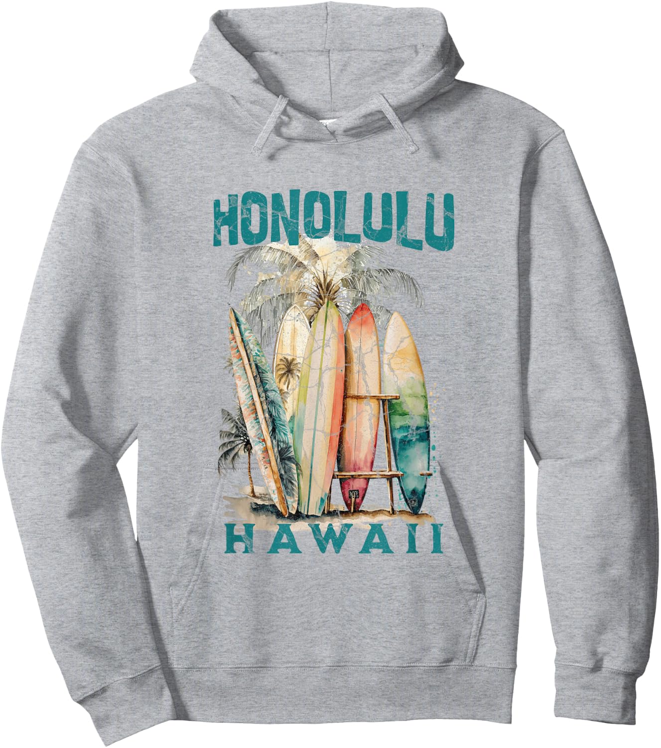 Honolulu Hawaii Hoodie - Hoodie | Ash