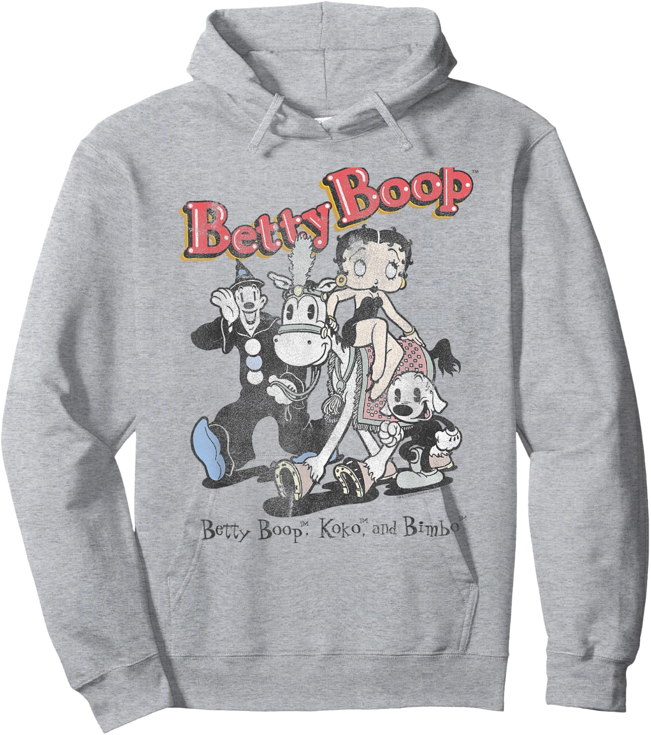 Betty Boop Vintage Betty & Friends Cute Cartoon Hoodie - Hoodie | Ash