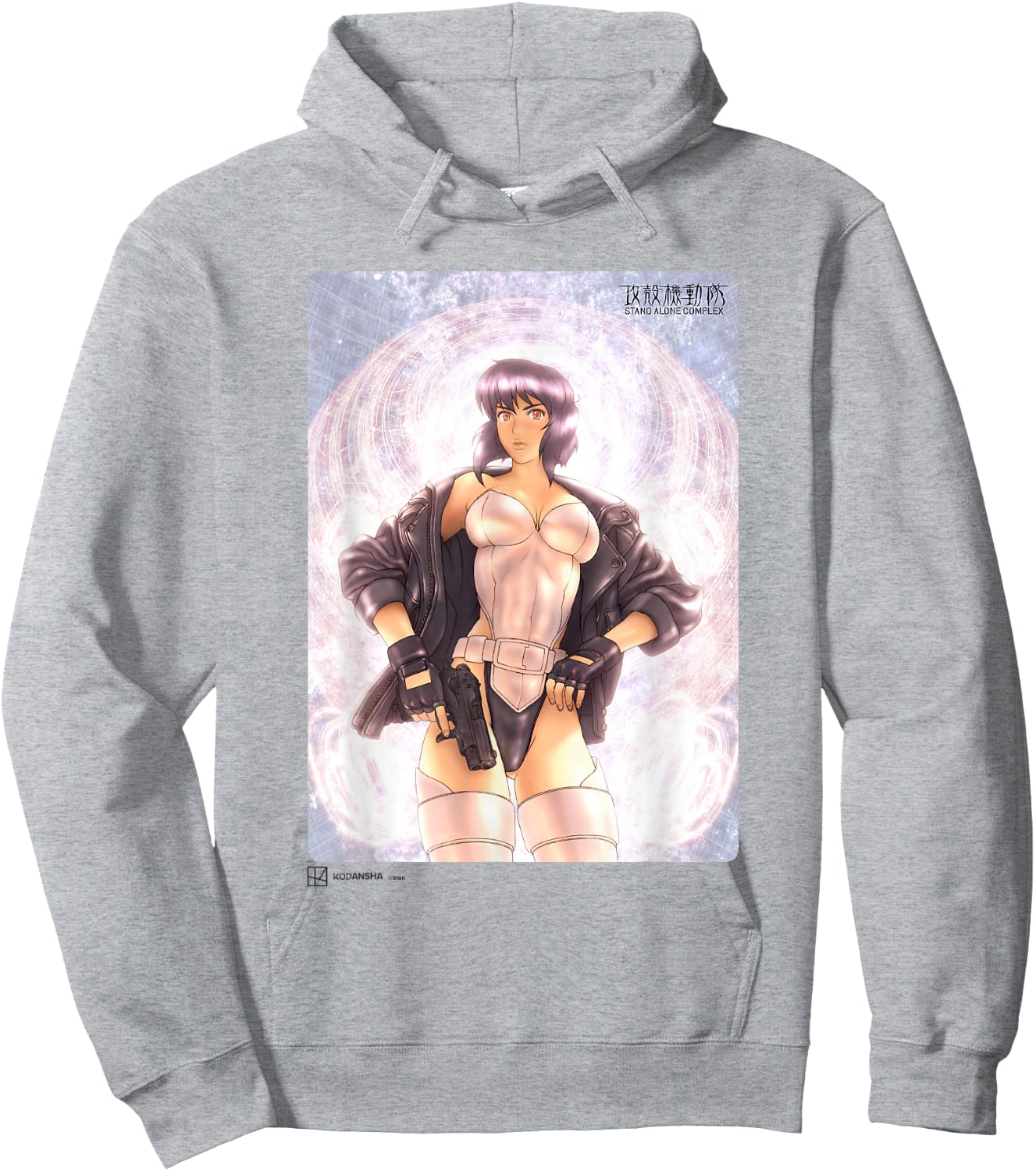 Ghost in the Shell: Stand Alone Complex Shining Motoko Stare Hoodie - Hoodie | Ash