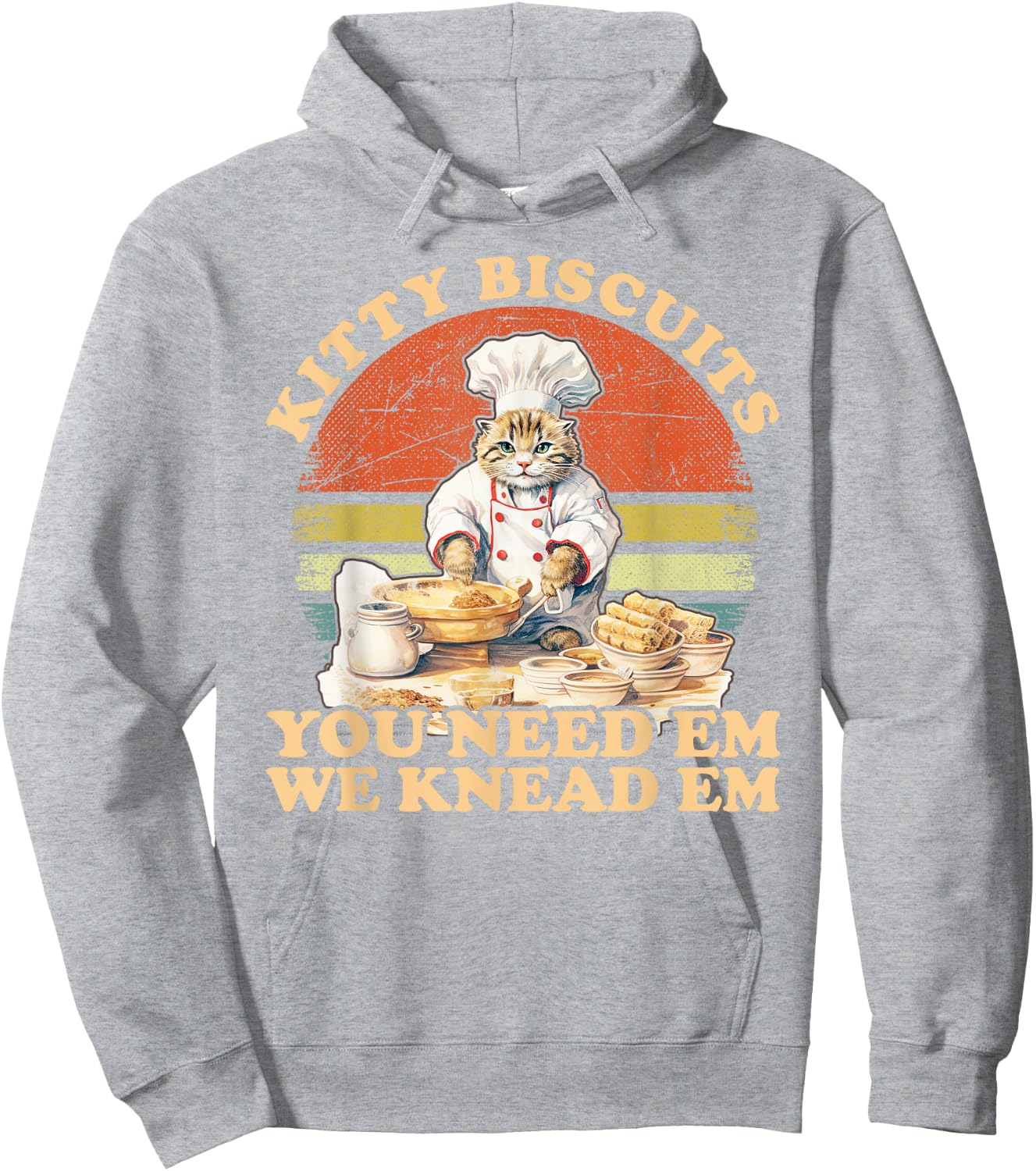 Kitty Biscuits We Knead Em You Need Em Cats Baking Hoodie - Hoodie | Ash