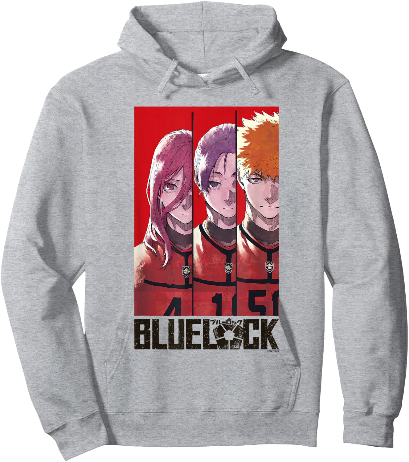 Blue Lock Chigiri Hyoma REO and Kunigami Split Epic Poster Hoodie - Hoodie | Ash