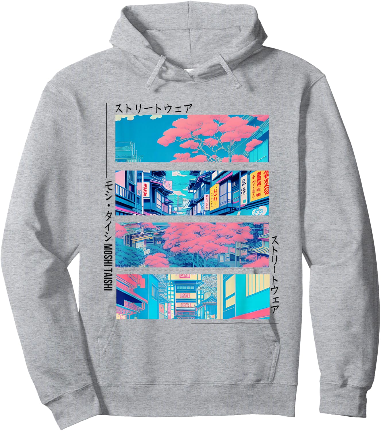 Retro Lofi Tokyo Japanese Streetwear Aesthetic Graphic Hoodie - Hoodie | Ash