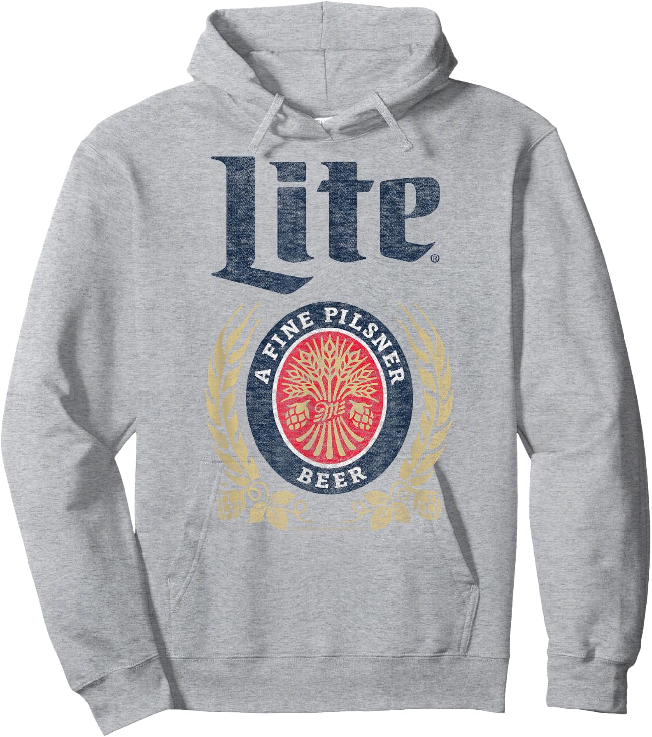Miller Lite - Crest Logo Hoodie - Hoodie | Ash