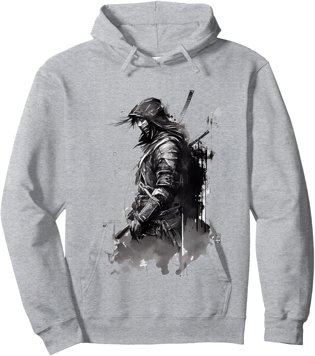 Ronin Samurai Warrior Hoodie - Hoodie | Ash