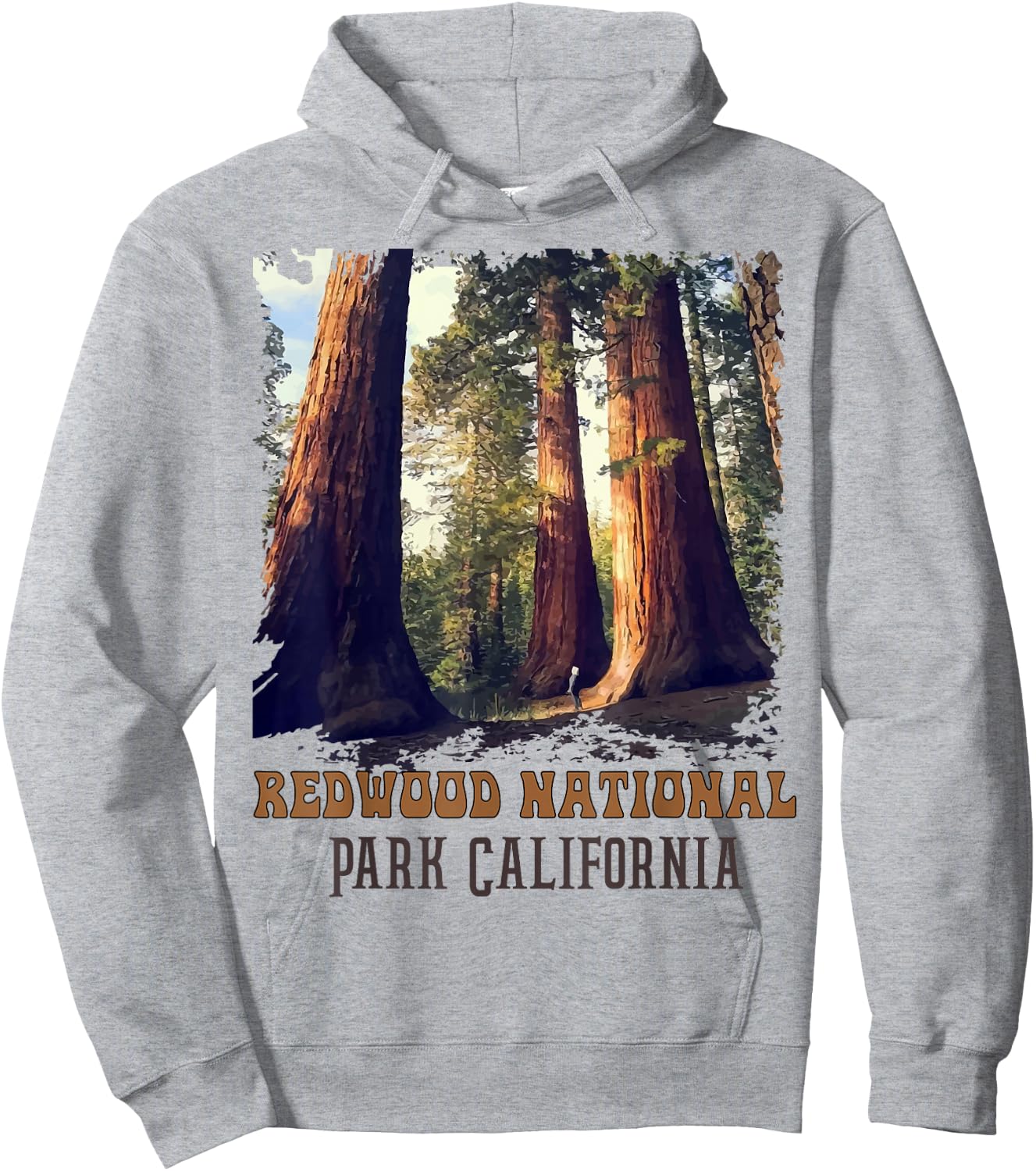 Redwoods Humboldt State Park Redwoods California Hoodie - Hoodie | Ash