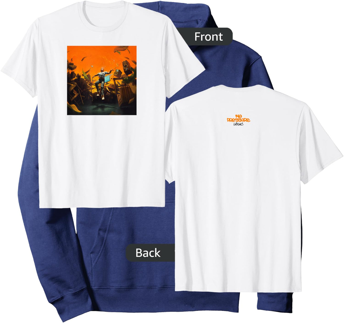 Logic No Pressure Cover Hoodie - Hoodie | Navy