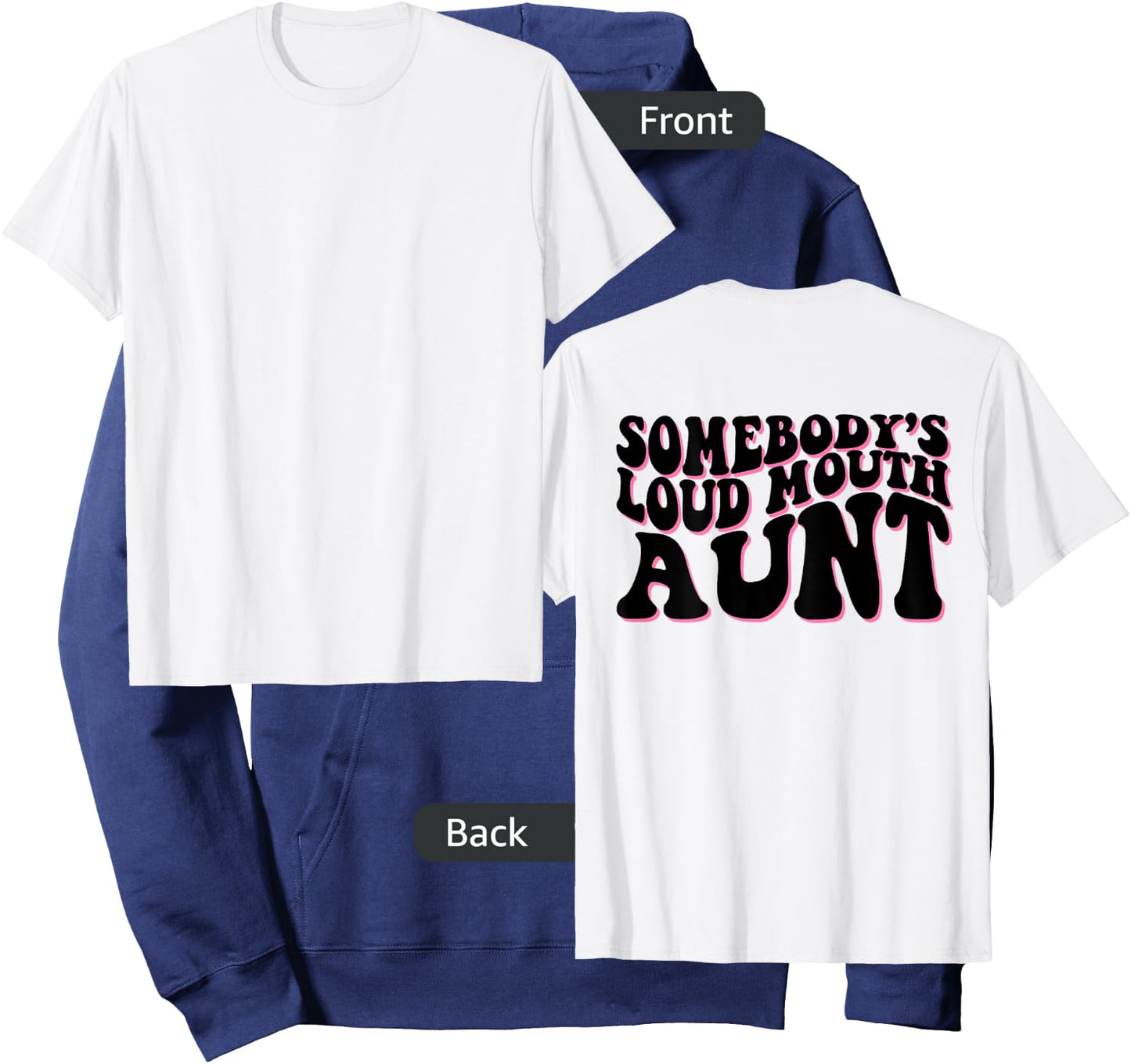 Somebody's loud mouth aunt Hoodie - Hoodie | Navy