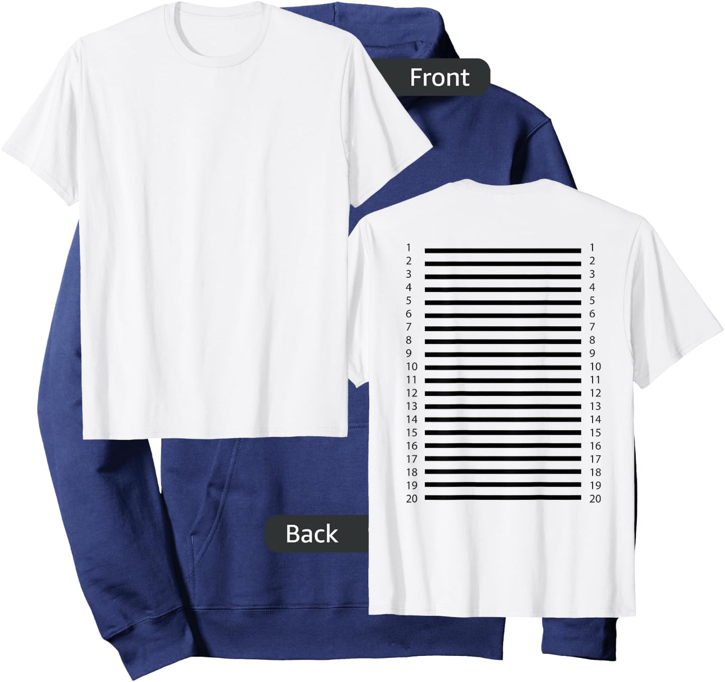 Track Your Long Hair - Length Check on The Back of The Small Hoodie - Hoodie | Navy