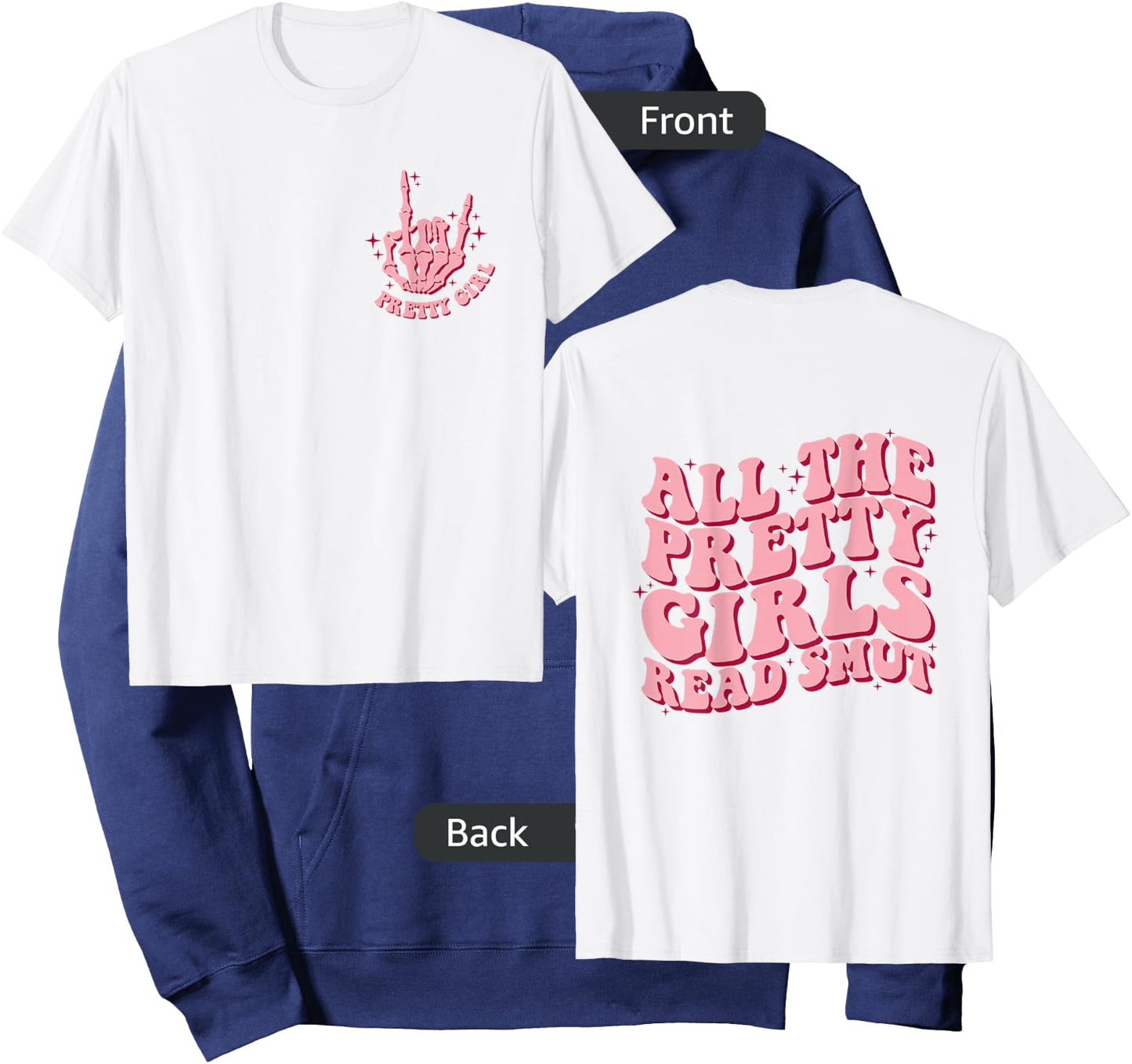 All The Pretty Girls Read Smut Retro Spicy Books Smut Reader Hoodie - Hoodie | Navy