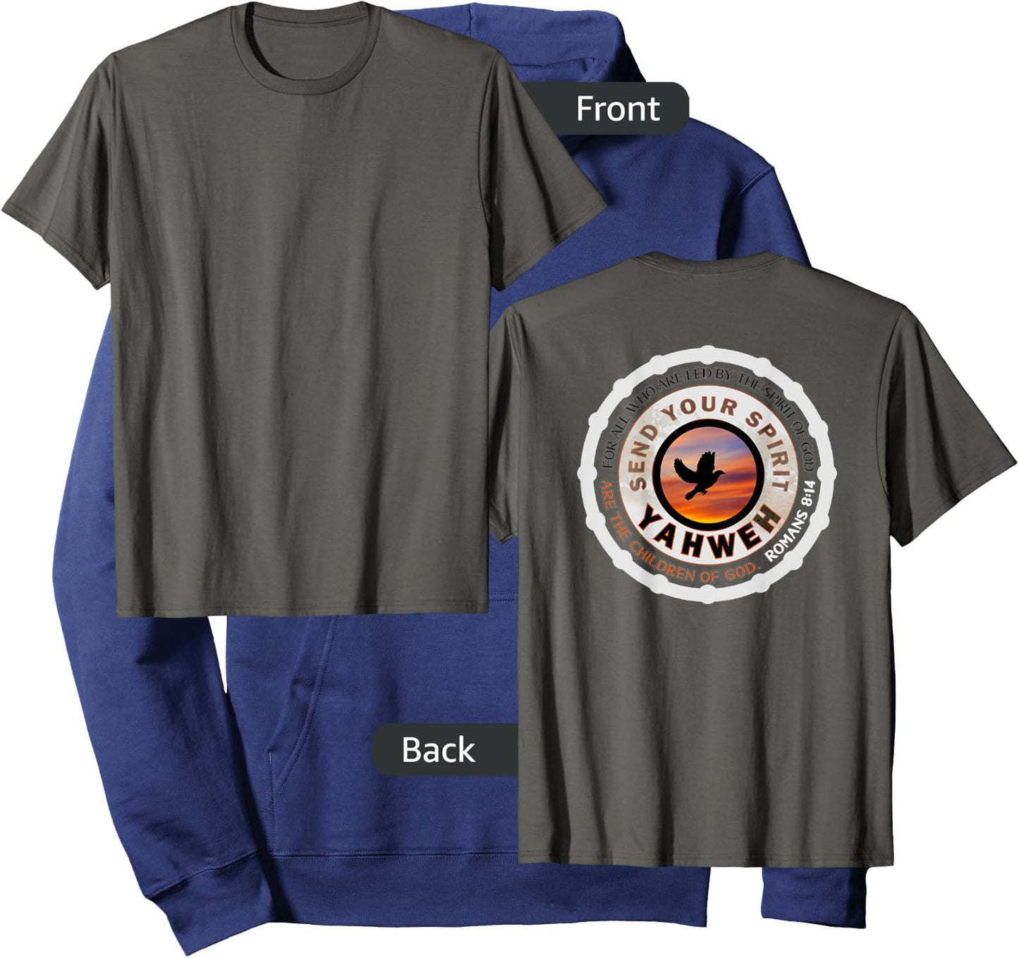 Send Your Spirit Yahweh Hoodie - Hoodie | Navy