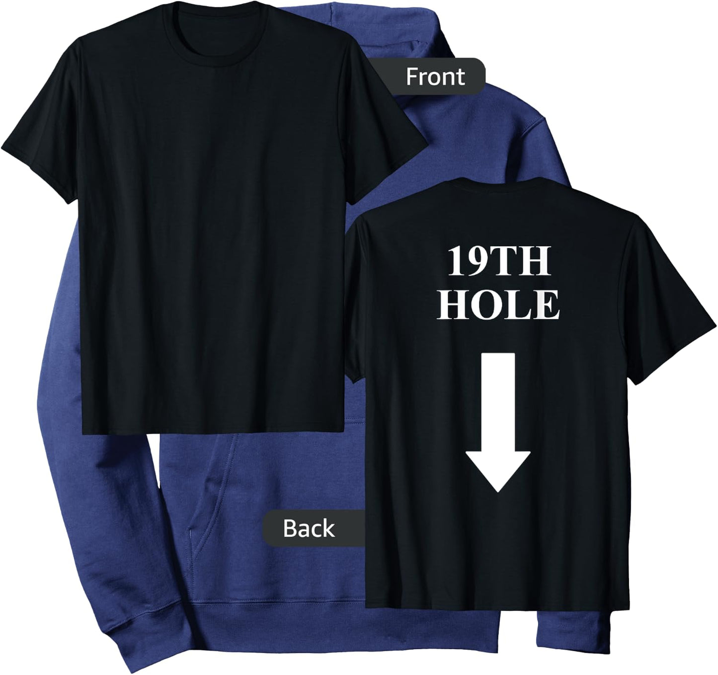 19TH HOLE golfer Gift men women 19 HOLE golfers Hoodie - Hoodie | Navy