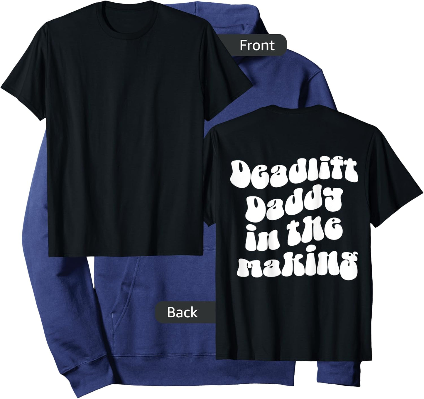 Deadlift Daddy in the Making Pump Cover Gym Rat Lifting Hoodie - Hoodie | Navy