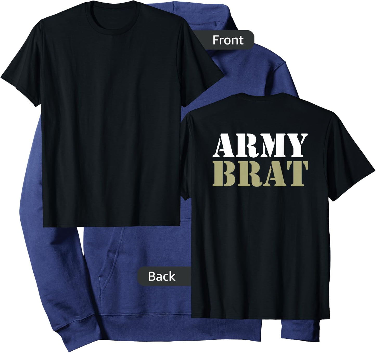 Backprint Army Brat Hoodie - Hoodie | Navy