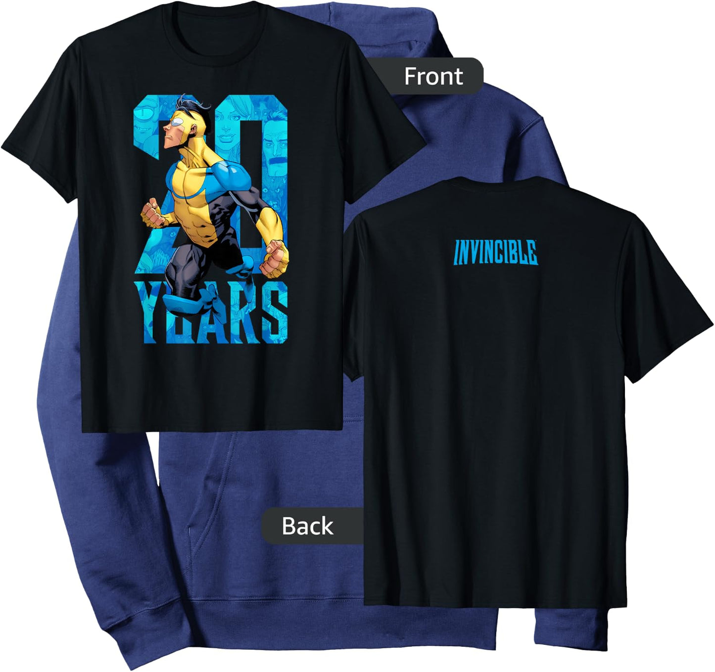 Invincible 20 Years - Invincible Hoodie - Hoodie | Navy