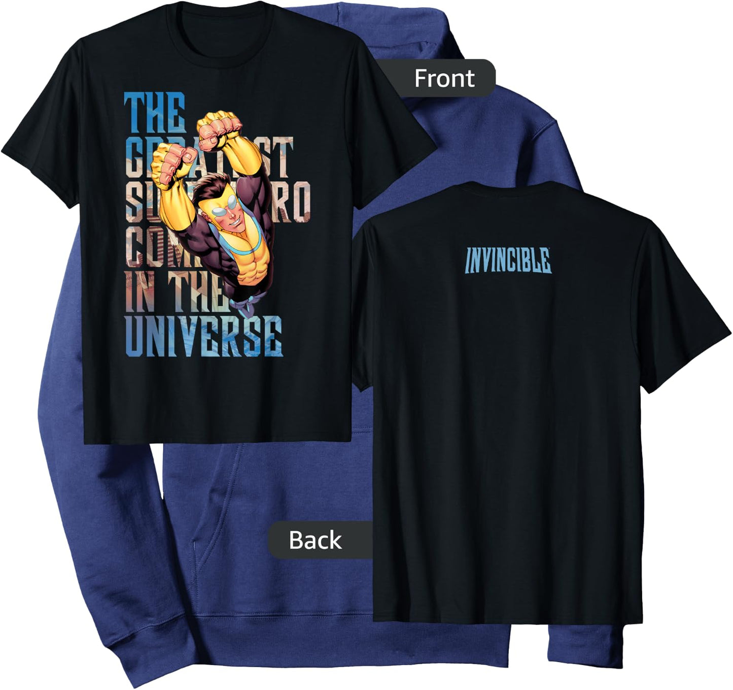 Invincible Greatest Comic - Invincible Hoodie - Hoodie | Navy