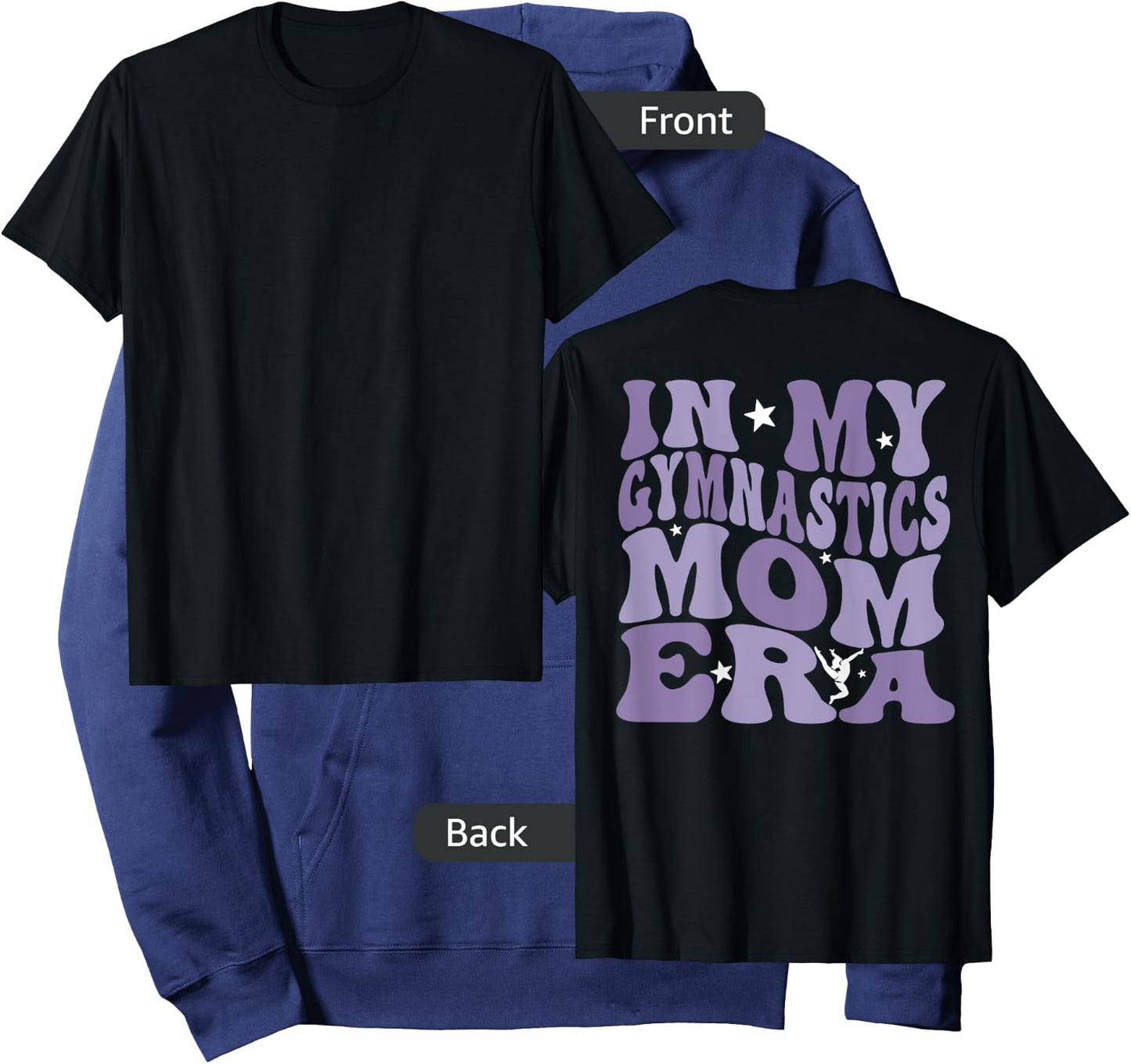 In My Gymnastics Mom Era (on back) Hoodie - Hoodie | Navy