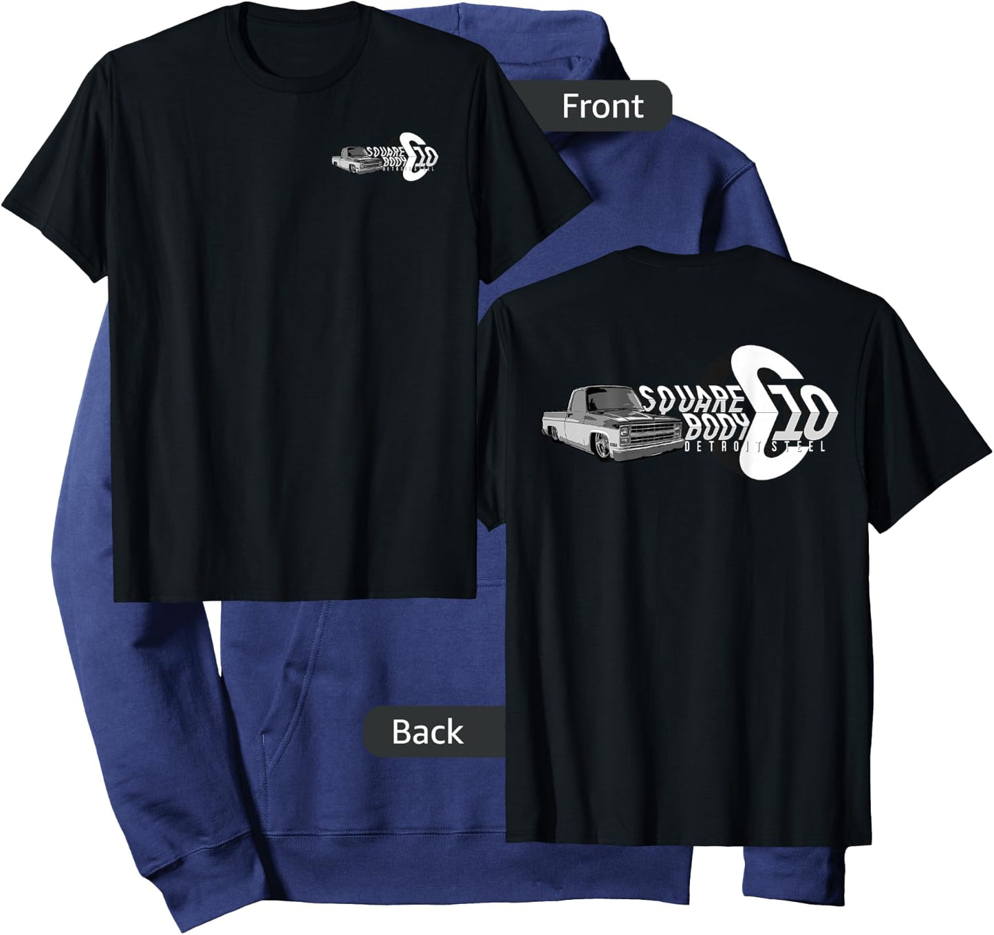 Squarebody Classic Square body C10 Detroit Steel Hoodie - Hoodie | Navy