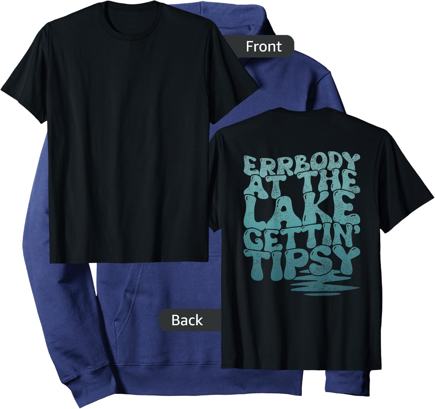 Errbody At The Lake Gettin' Tipsy Lake Life Summer Trendy Men Women Hoodie - Hoodie | Navy