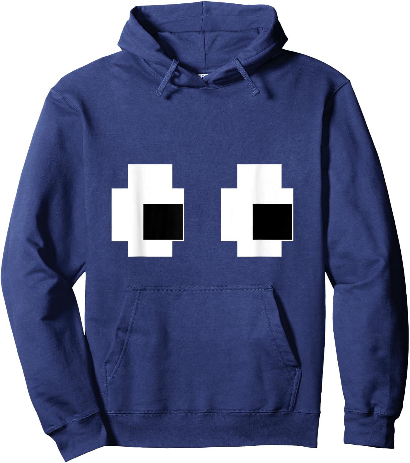 Retro Arcade Game Ghost Eyes 80s Halloween Group Costume Hoodie - Hoodie | Navy