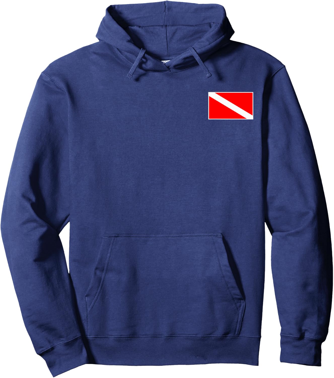 Diver Down Flag Scuba Flag Diving Freediving Safety Hoodie - Hoodie | Navy