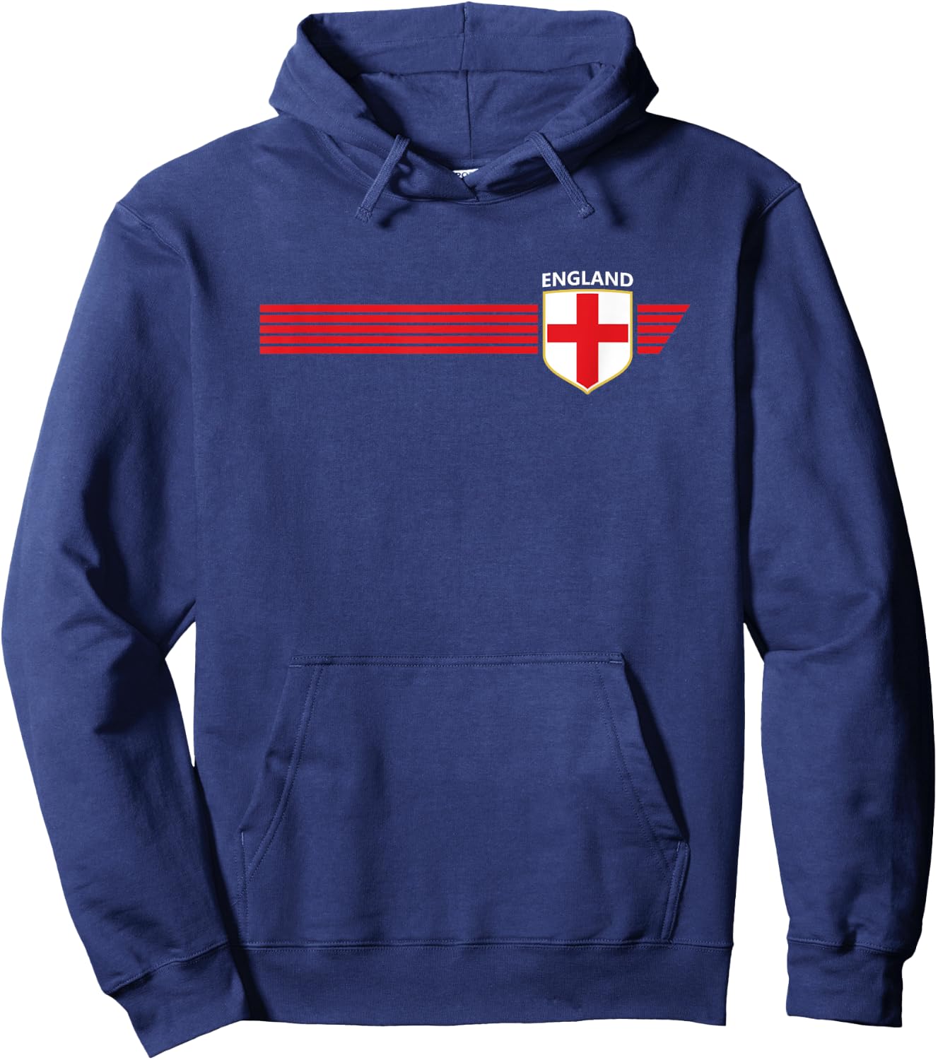 Vintage England Flag Shirt English Crest Great Britain UK Hoodie - Hoodie | Navy