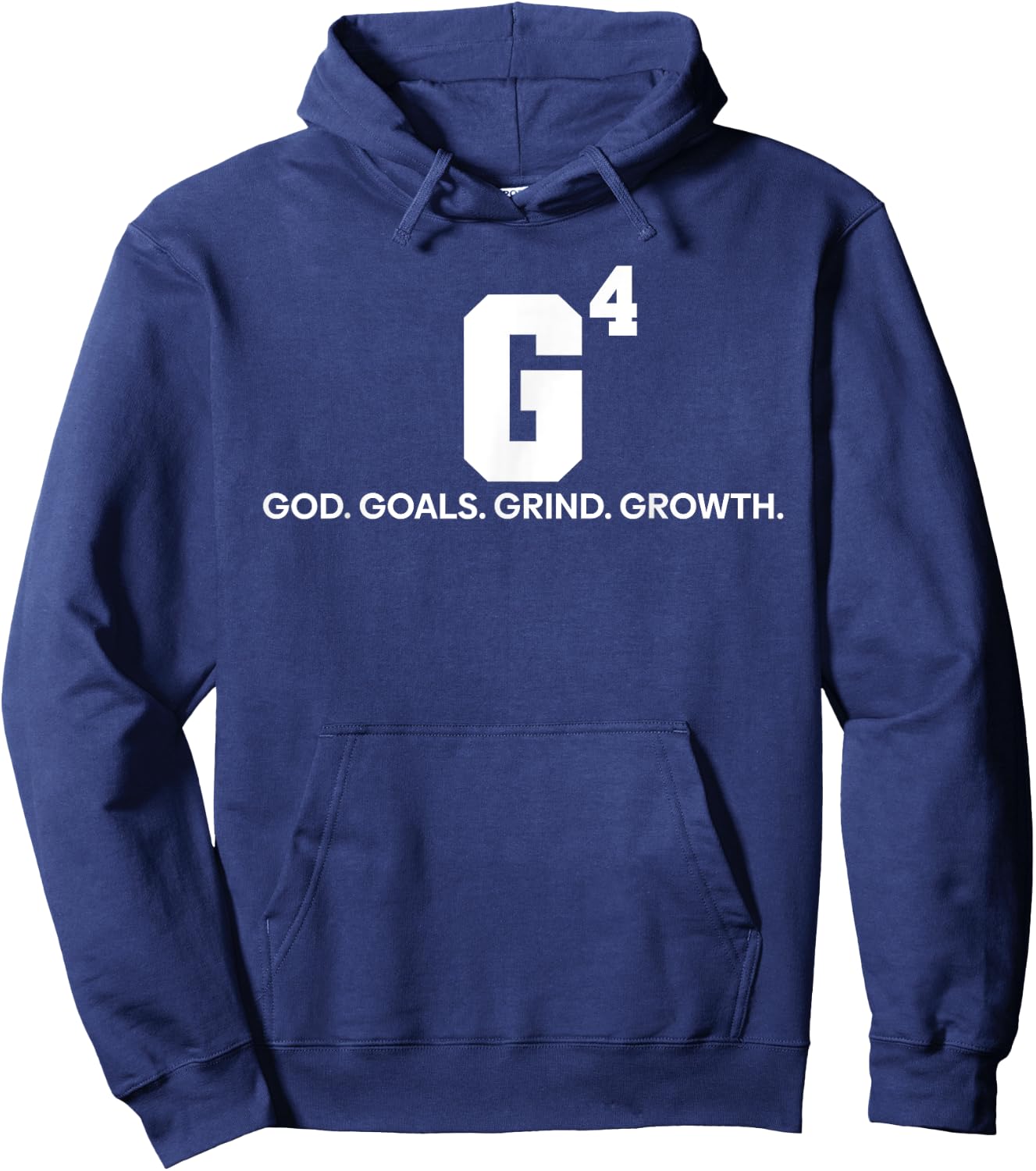 G4 God Goals Grind Growth Funny Christian Hoodie - Hoodie | Navy
