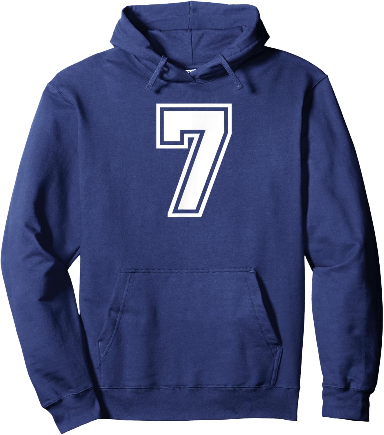 Number #7 Seven Sports Jersey Lucky Favorite Number Hoodie - Hoodie | Navy