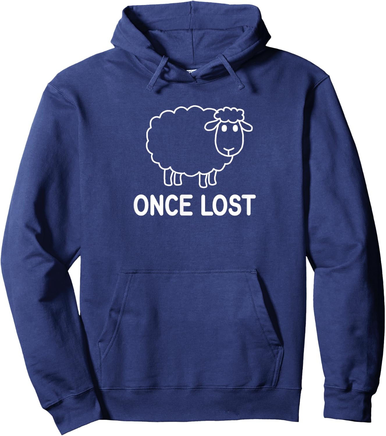 Sheep, Once Lost, Faith, Christian, Life Quotes Hoodie - Hoodie | Navy
