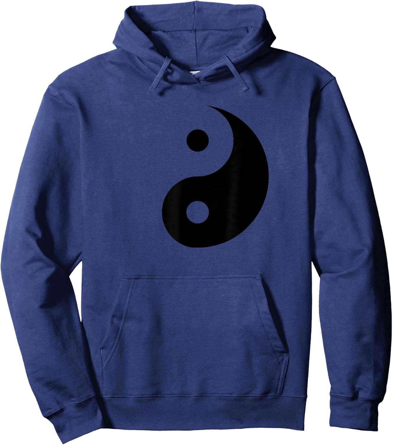 Miftees Yin Yang -Adults Blue Yin Yang Hoodie - Hoodie | Navy