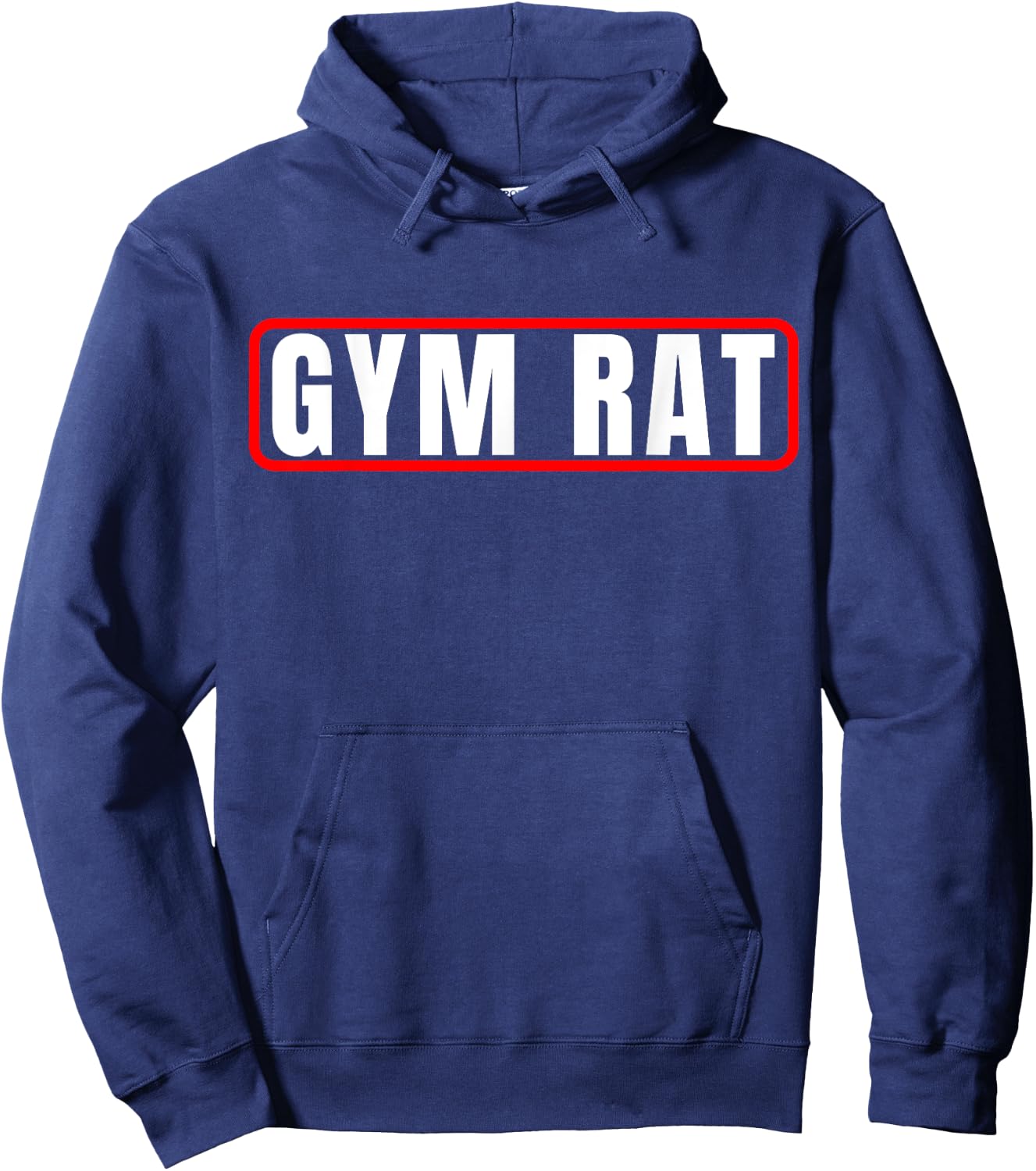 Gym Rat Bodybuilding Workout & Fitness Motivation Design Hoodie - Hoodie | Navy