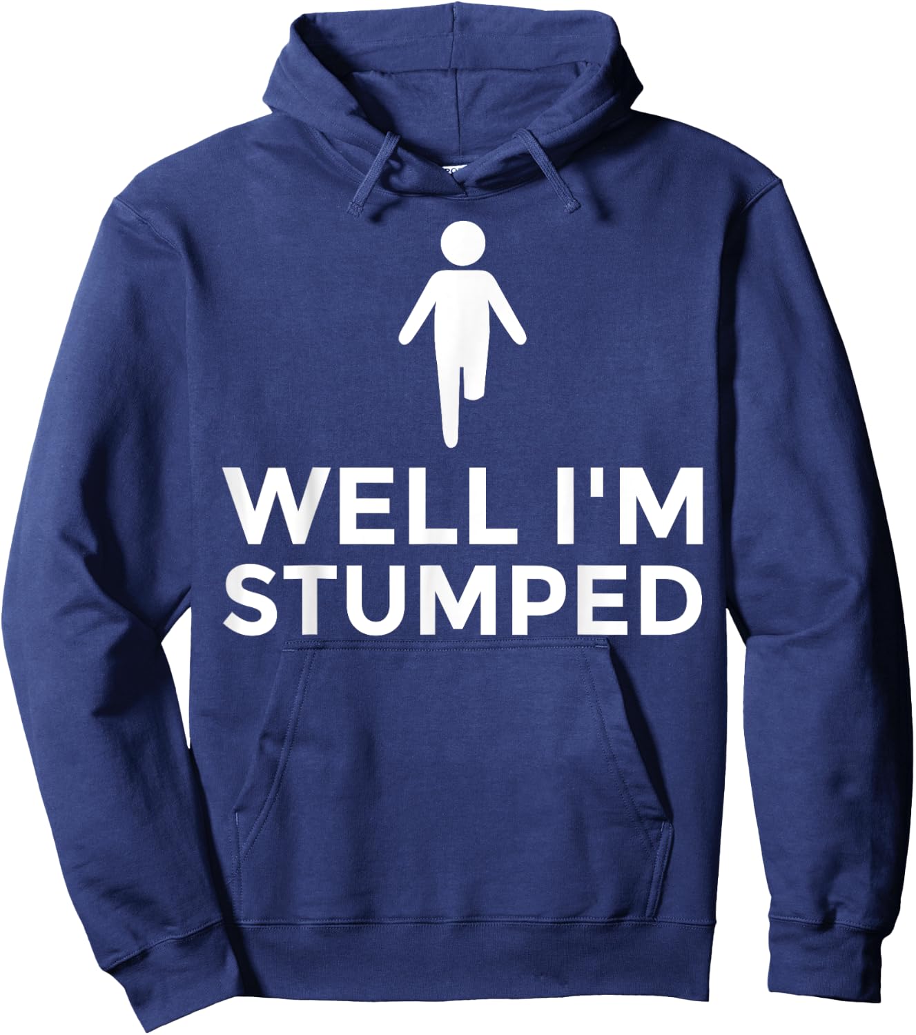 Funny Amputee Disability Prosthetic Legs Amputated Men Women Hoodie - Hoodie | Navy