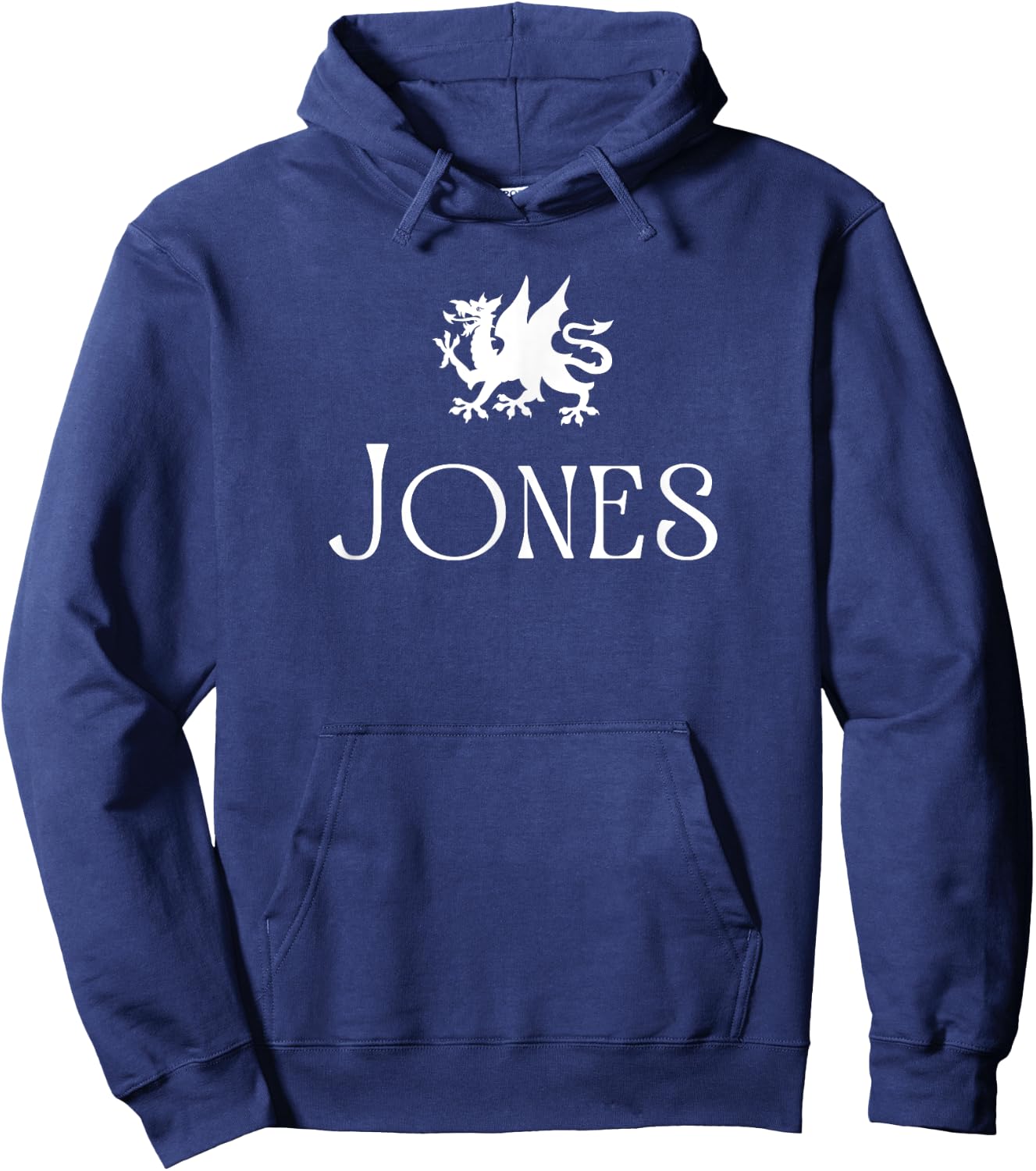 Jones Surname Welsh Family Name Wales Heraldic Dragon Hoodie - Hoodie | Navy