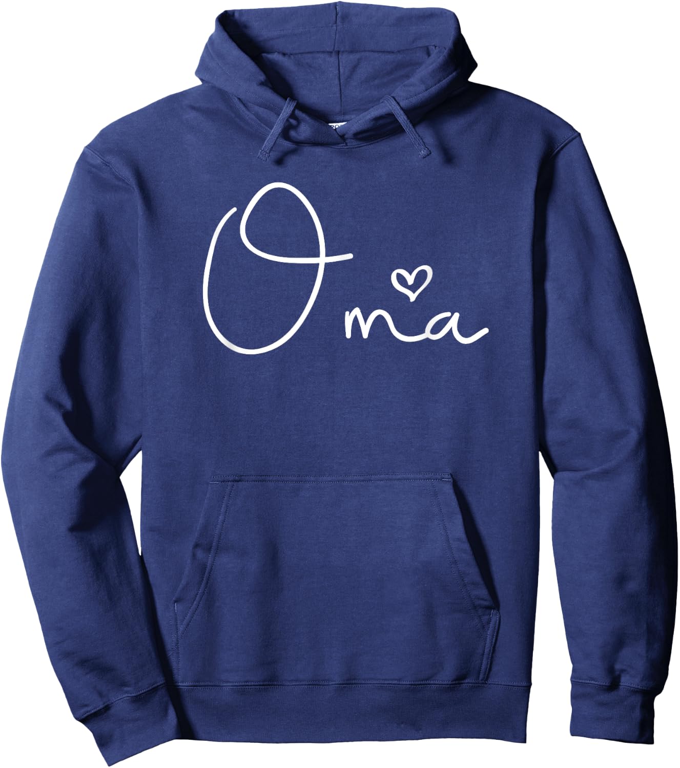 Oma Heart Grandma Christmas Mother's Day Birthday Hoodie - Hoodie | Navy