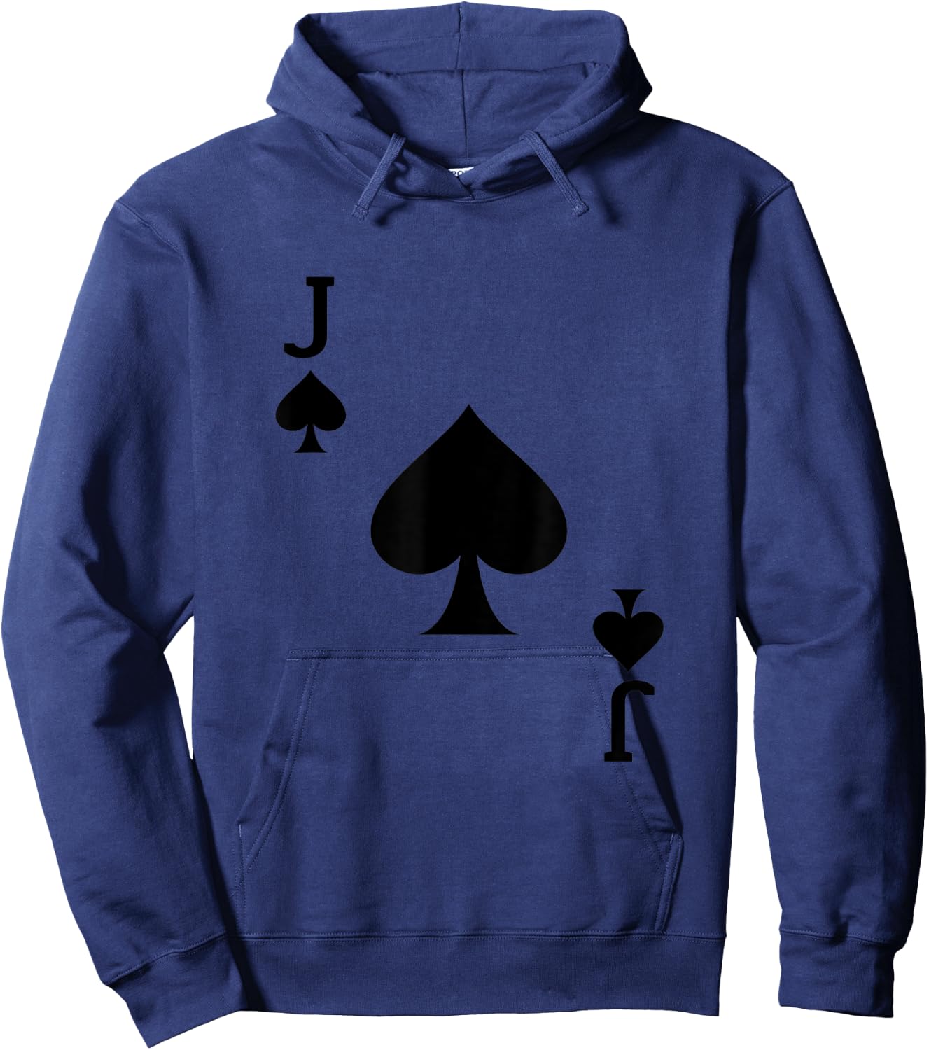 J of Spades Deck of Cards Carnival Halloween Costume Jack Hoodie - Hoodie | Navy