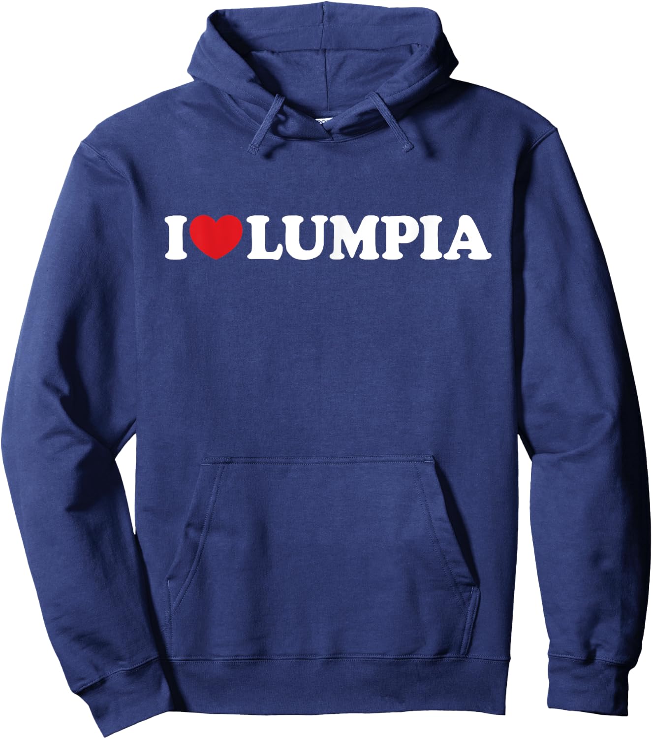 I Love Lumpia I Heart Lumpia Funny Filipino Food Hoodie - Hoodie | Navy