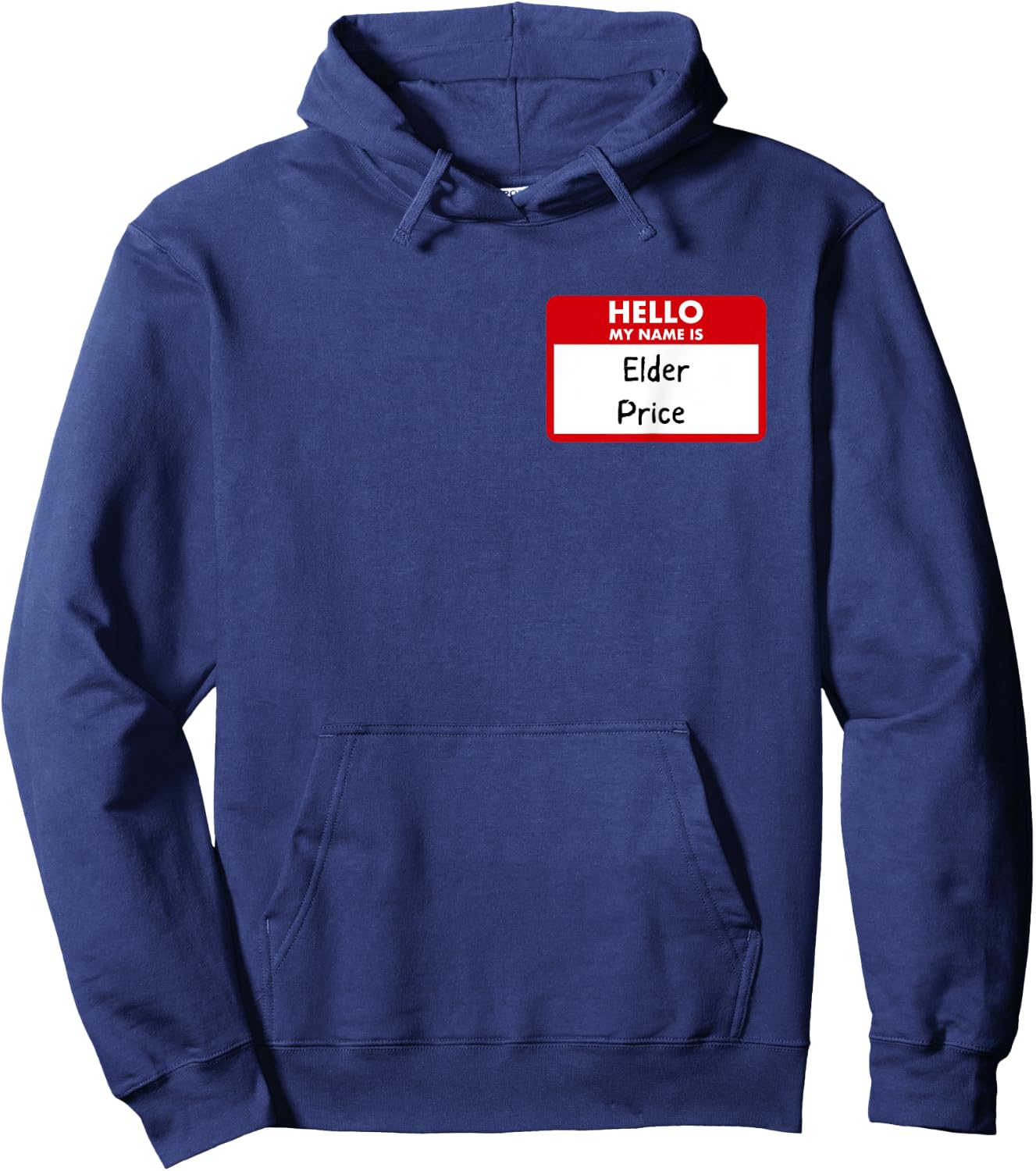 Book of Mormon Musical Elder Price Name Badge Hoodie - Hoodie | Navy