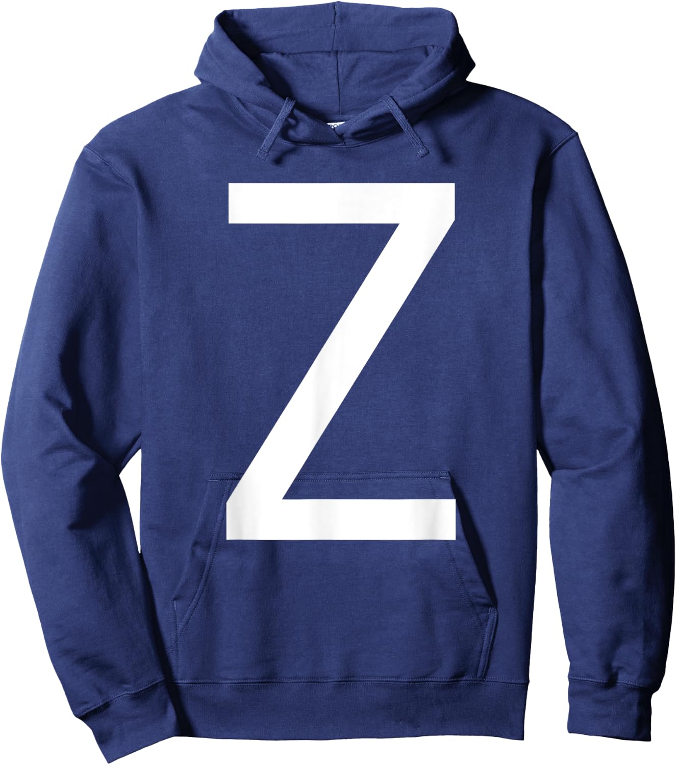 Capital Letter Z Monogram Poppins Font Initial Alphabet Hoodie - Hoodie | Navy