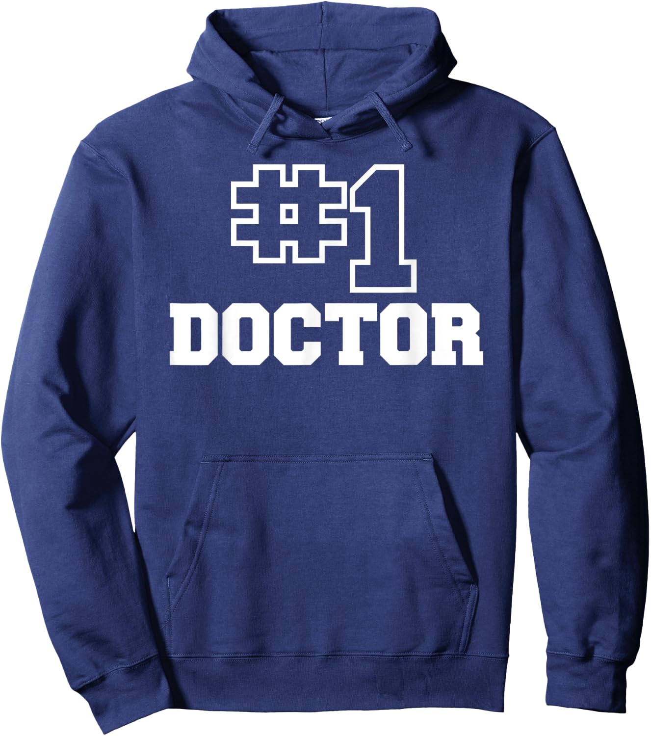 Number One Doctor No. 1 Best Medical Worker #1 Hoodie - Hoodie | Navy
