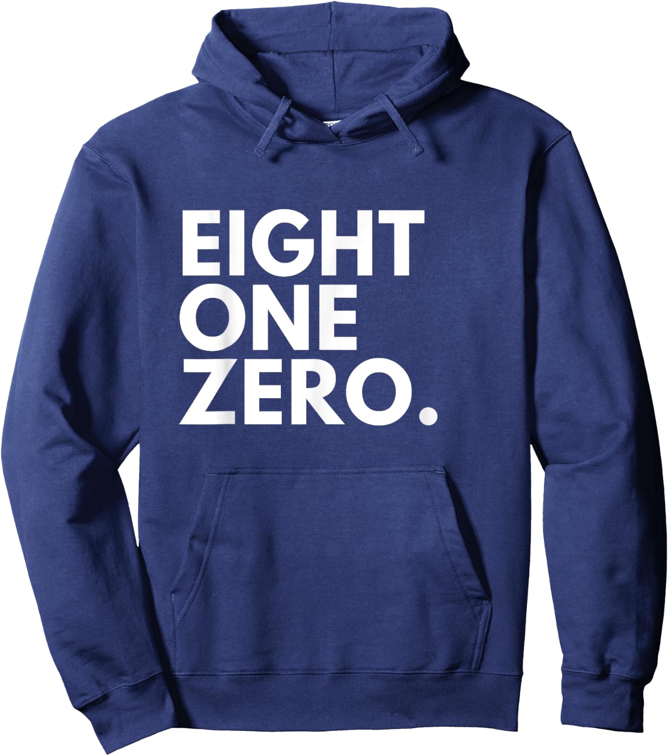 EIGHT ONE ZERO Area Code 810 Flint MI Michigan USA Hoodie - Hoodie | Navy