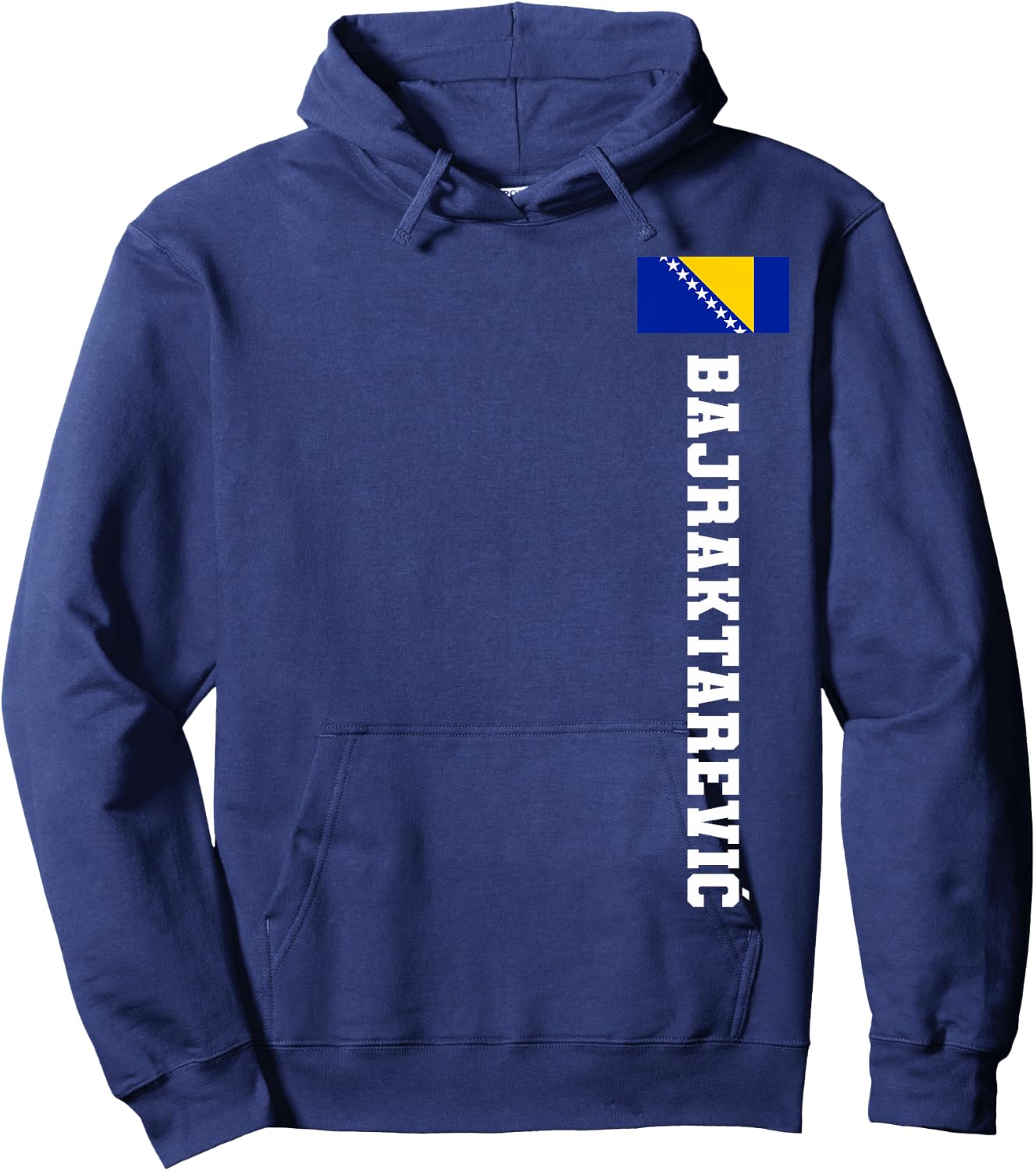 Bajraktarevic Bosnia Flag Last Name Coat Of Arm Emblem Crest Hoodie - Hoodie | Navy