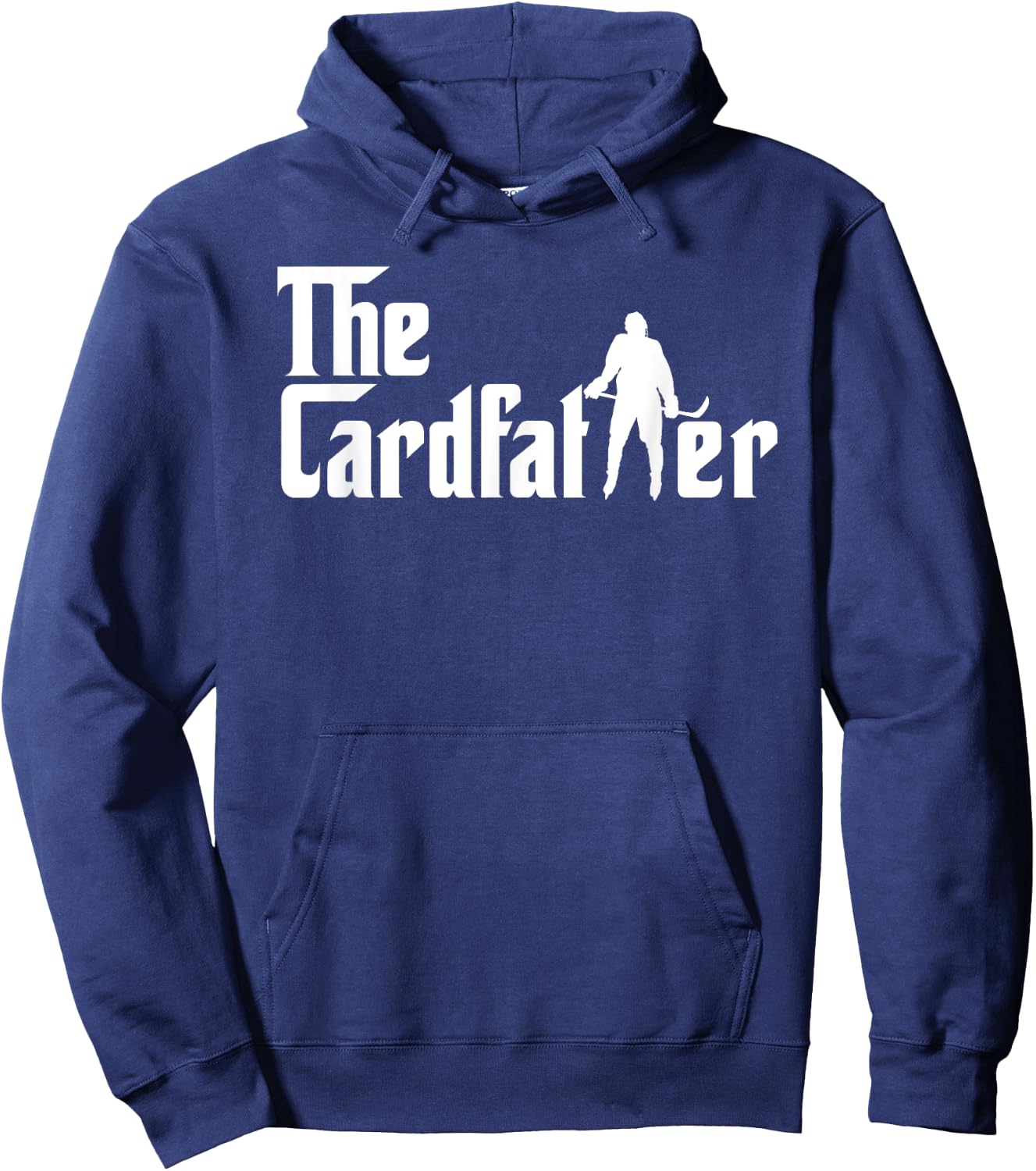 The Cardfather Funny Hockey Card Collector Trading Cards Hoodie - Hoodie | Navy