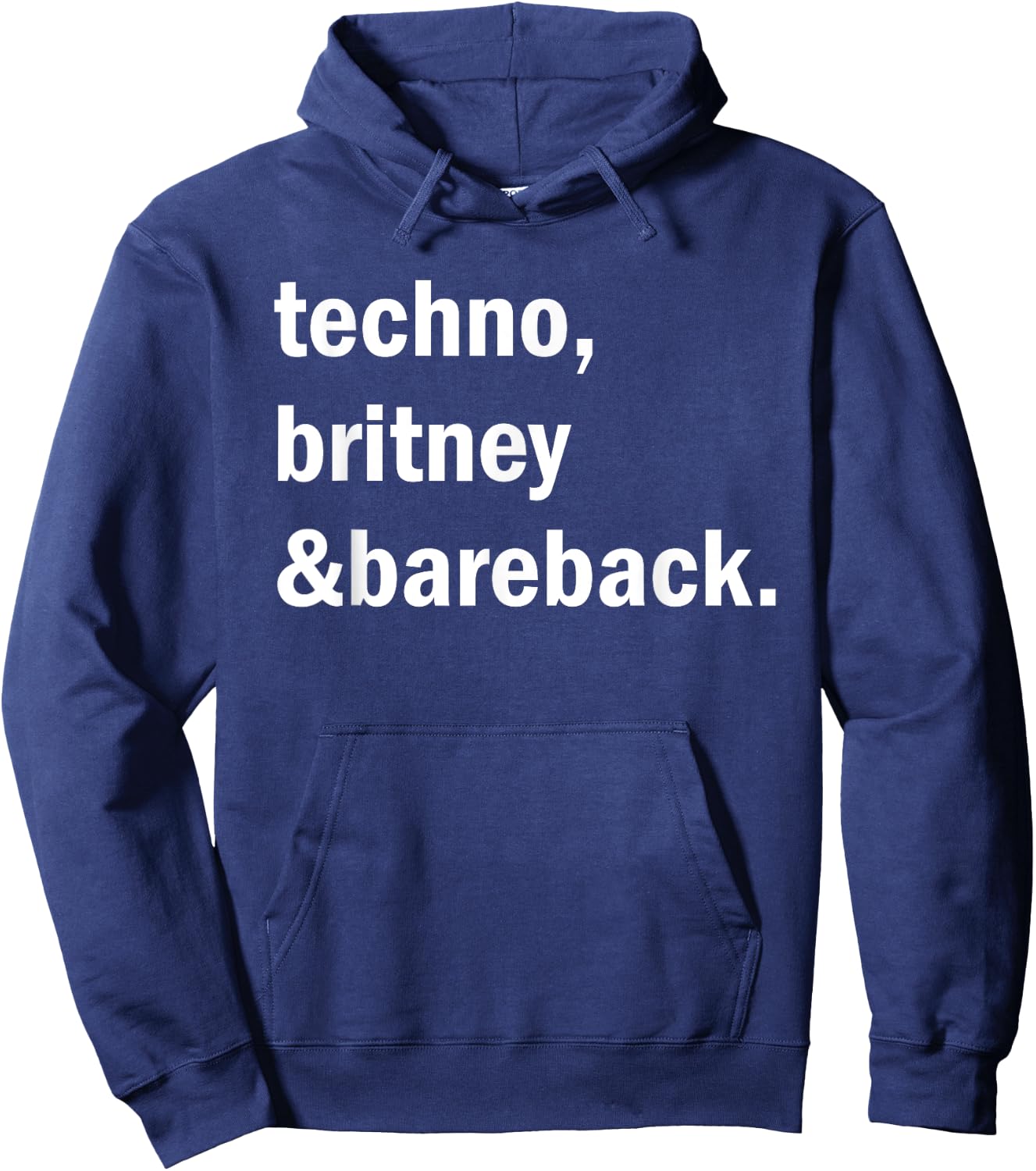 Techno, Britney & Bareback Hoodie - Hoodie | Navy