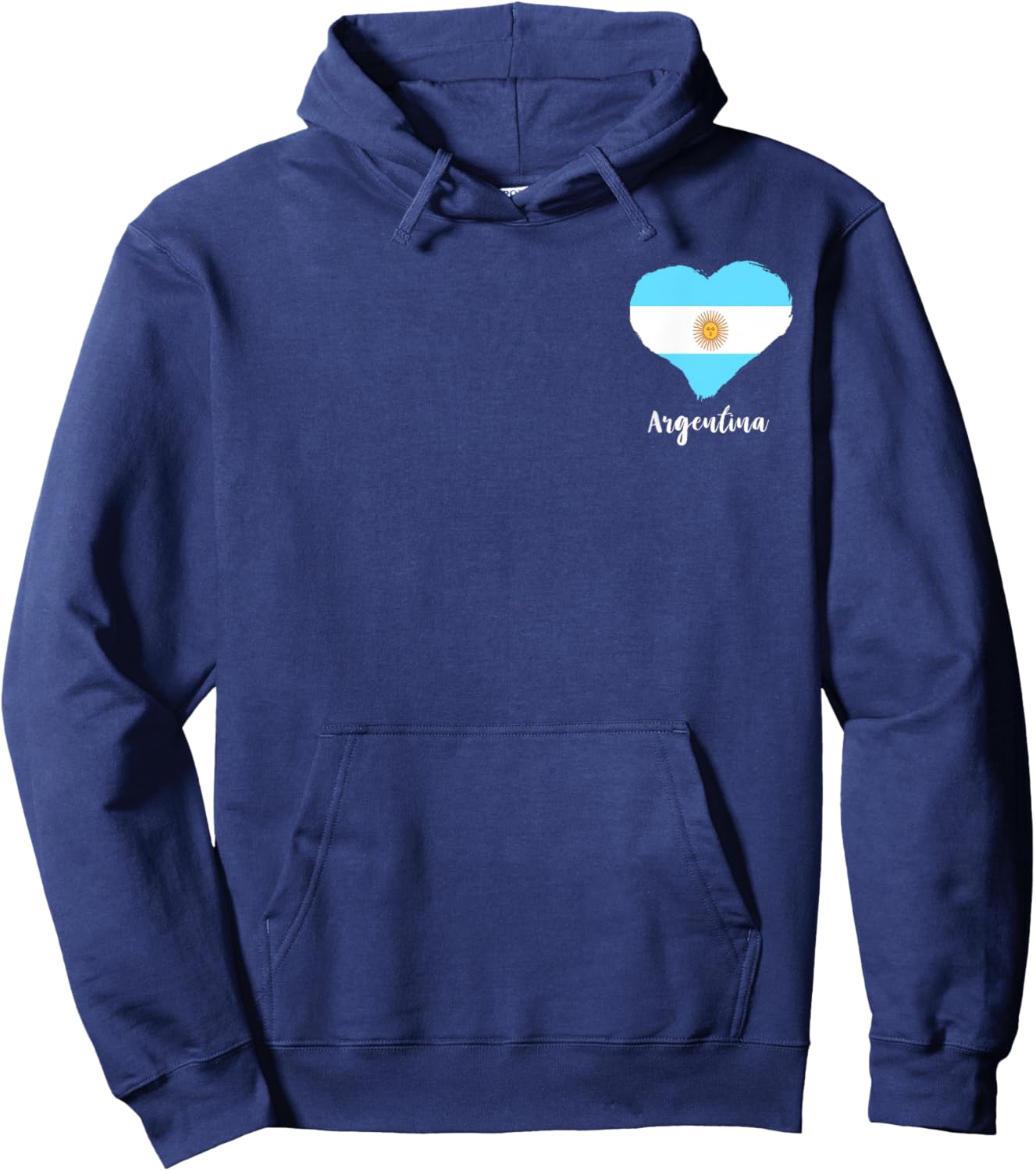 Argentina Heart Argentina Flag Sun Of May Argentinian Pride Hoodie - Hoodie | Navy
