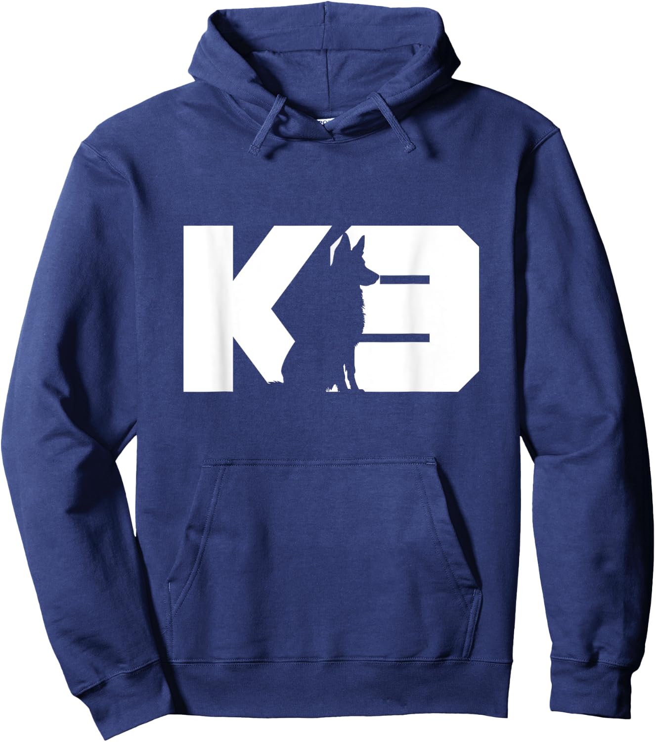 K9 Police Dog Silhouette K9 Handler Police Dog Trainer Women Hoodie - Hoodie | Navy