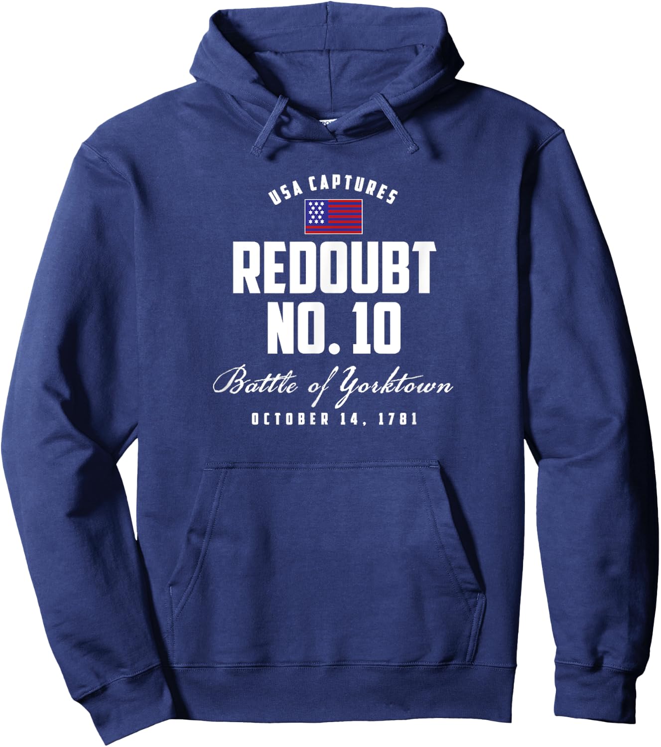 USA Captures Redoubt Number 10 Hoodie - Hoodie | Navy