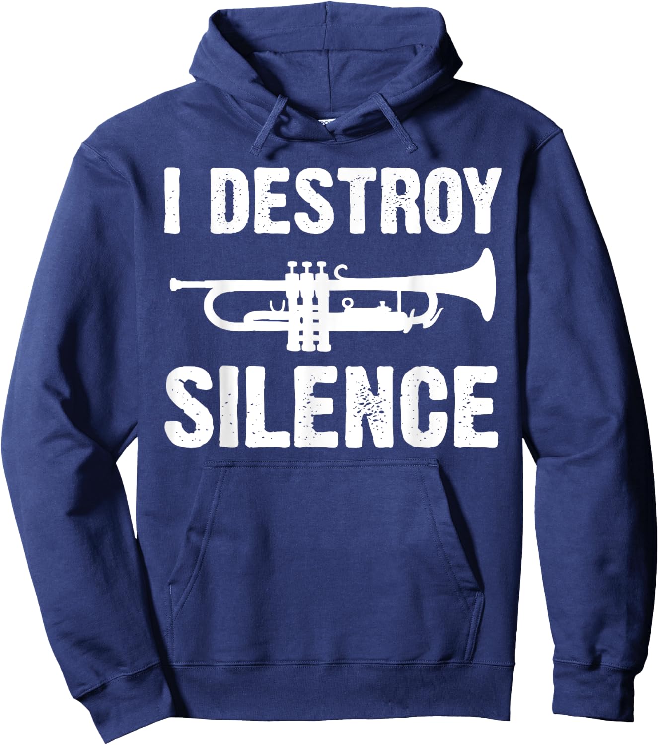 Funny Trumpet Player Art Women Trumpeter Orchestra Hoodie - Hoodie | Navy