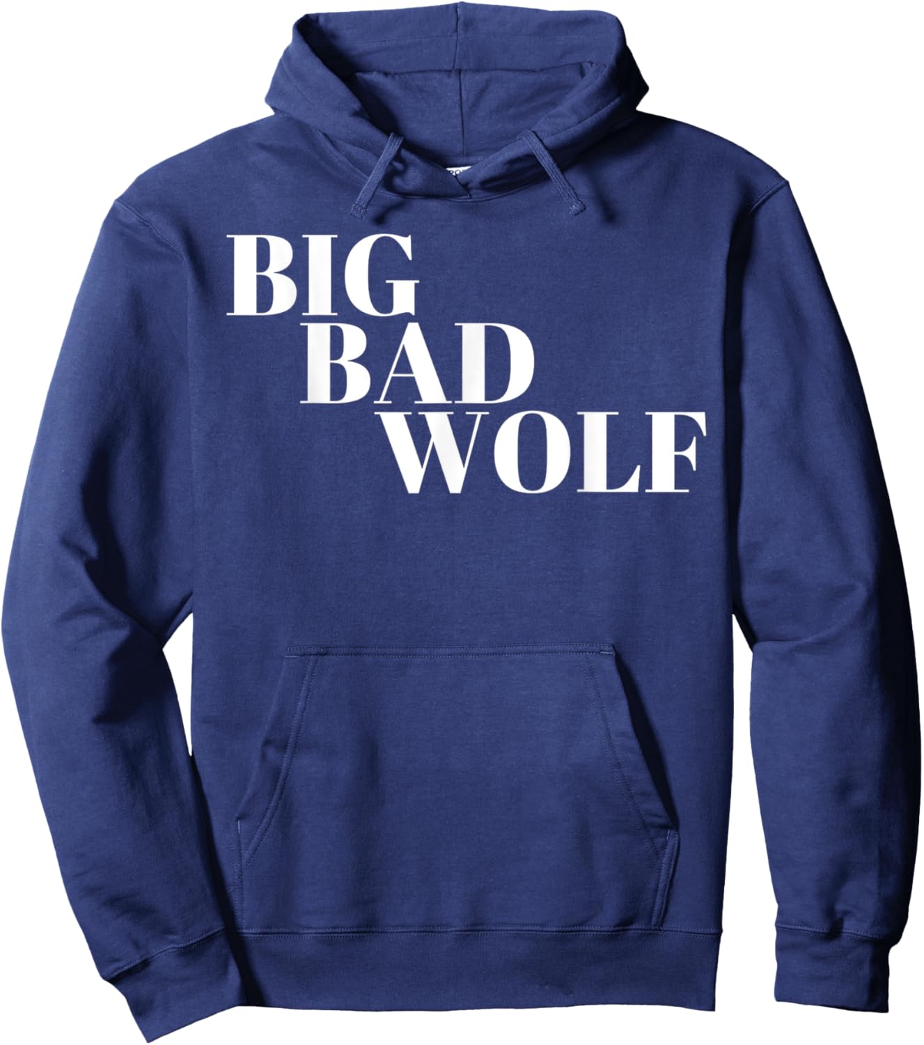 Big Bad Wolf White Hoodie - Hoodie | Navy