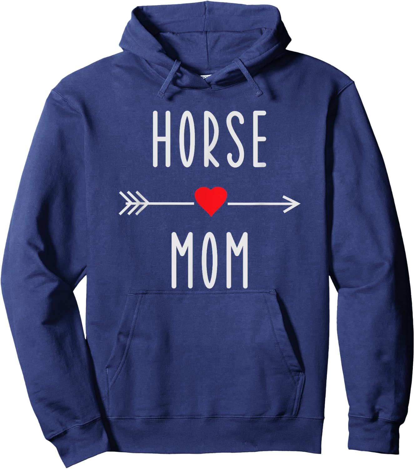 Horse Mom Funny Equestrian Barn Mama Gift Horse Lovers Hoodie - Hoodie | Navy