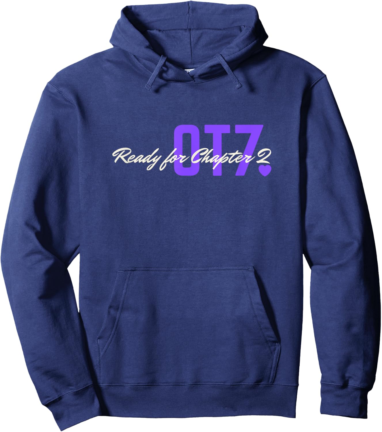 OT7 Chapter 2 Kpop Idol Purple Group Fan Army Youth Hoodie - Hoodie | Navy