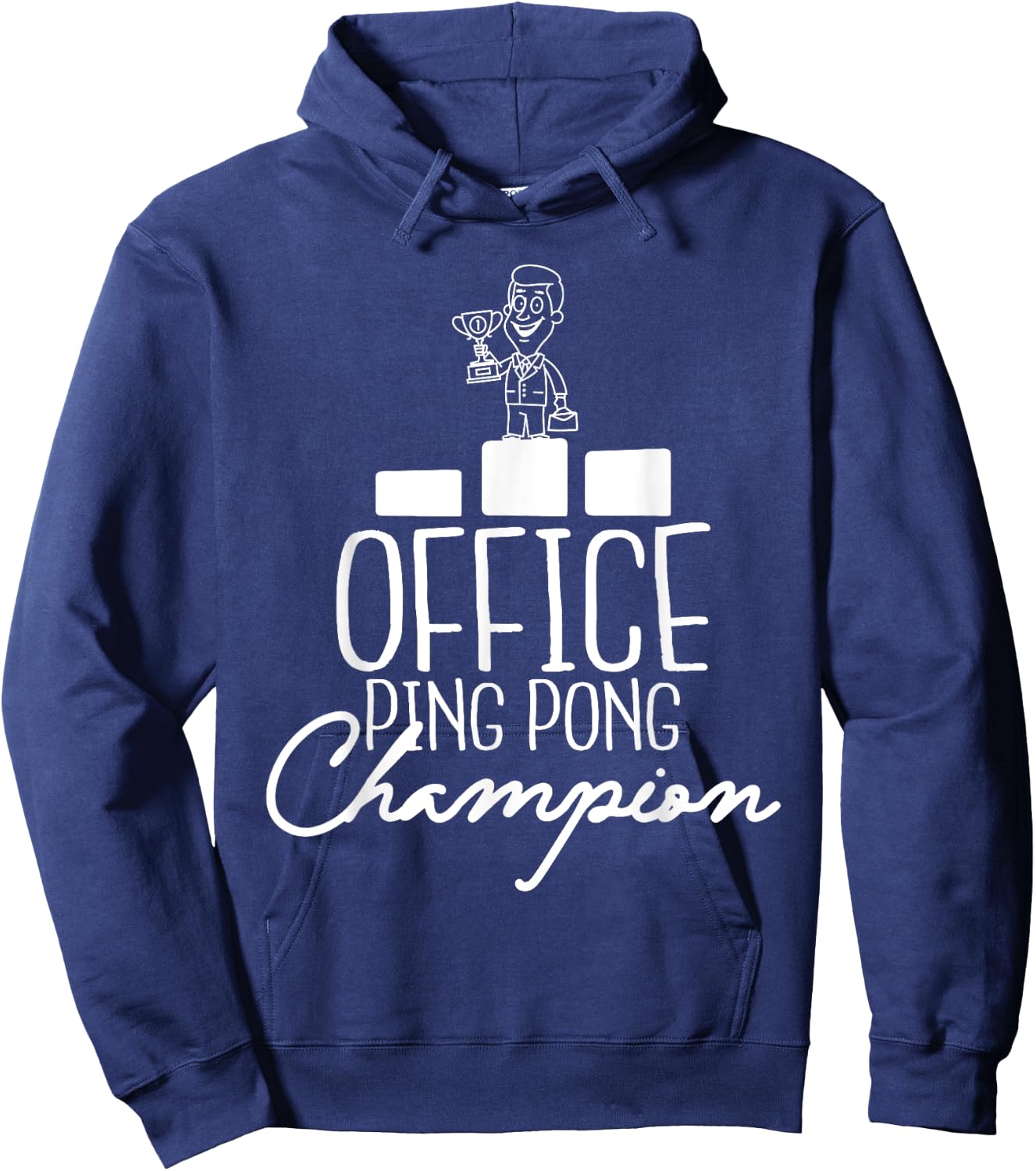 Office Ping Pong Champion - Table Tennis Player Sports Lover Hoodie - Hoodie | Navy